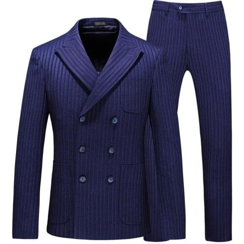Korean Casual Men Suits Luxury Fashion Unique Romantic Solid Color Stripe Suit Design Blazer Masculino Mens Clothing