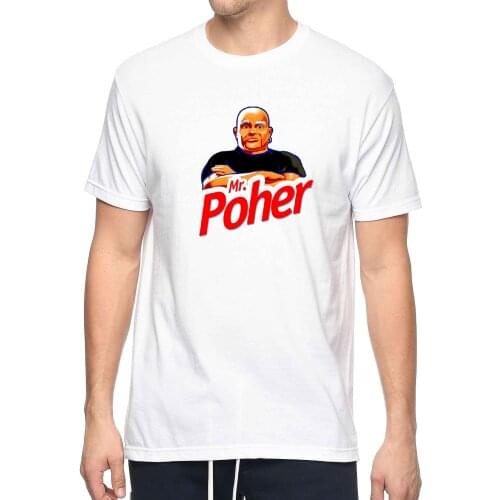 Mens Shirt Summer Russian Style T-Shirt Mr Poher 100% Cotton Adult And Baby Sizes Gift for Child