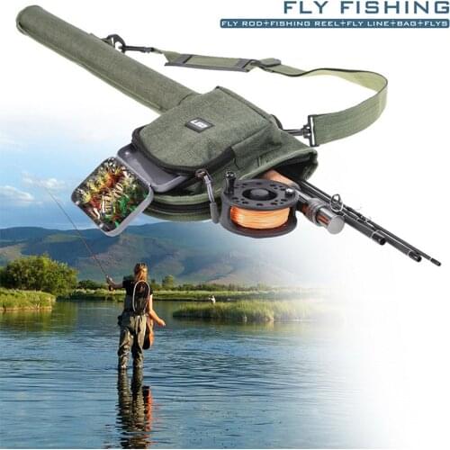 #5/6 #7/8 Fly Fishing Rod Set with Tool Bag 2.7M Fast Fly Pole and Fishing Reel Combo with Fishing Lure Line Kit Fishing Tackle