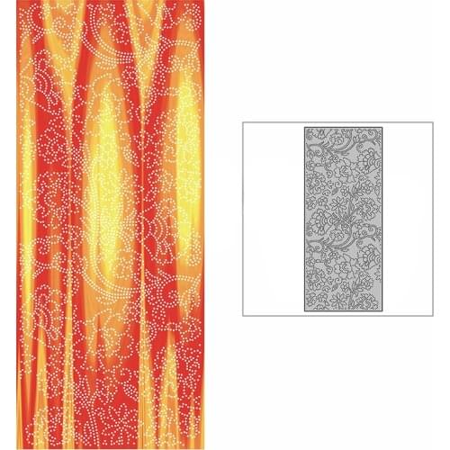 New Slim Spotted Sea of Flowers Background Plate Craft Embossing Mold 2021 Metal Cutting Dies for Scrapbooking Album Card Making