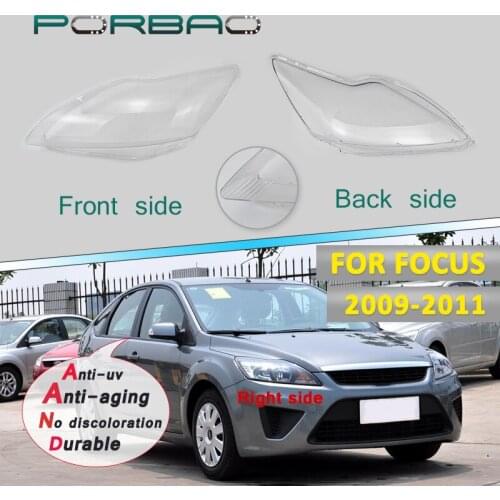 Healight Transparent Glass Lens Cover For Focus 2011 2010 2009 4Doors car Headlamp clear shell Front Lampshade Replacement DIY