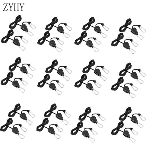 Grow Light Adjustable 1/8inch Lanyard Hanging For Tent Fan Grow Plant Lamp Pulley Rope Pulley Lifting Pulley Hook Lanyard