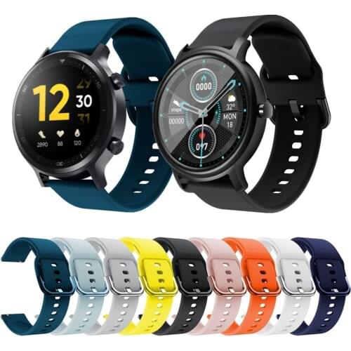 Silicone Wrist Strap For Mibro Air Smartwatch Bands Accessories For Realme Watch S Pro Soft Friendly Waterproof Sport Bracelet