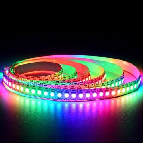 WS2812B Smart Pixel LED Strip Light;1m/2m/3m/4m/5m WS2812 IC;30/60/144 Pixels/leds/m;IP30/IP65/IP67,DC5V LED Lamp Tape