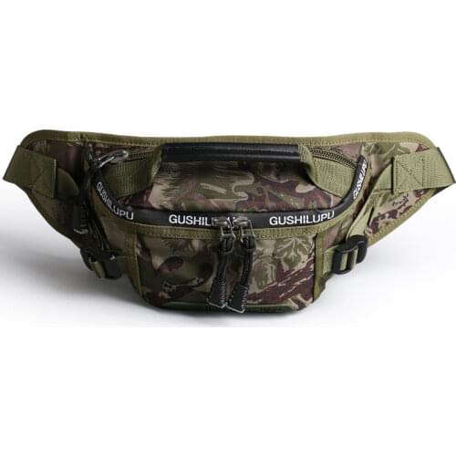 2019 New Waterproof Men Waist Bag Sport Mobile Phone Men With Camouflage Pouch Bags Running Belt Waist Pack
