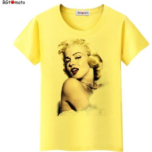 2021 Sex goddess Marilyn Monroe t shirt women Hot sale super fashion cool shirts Good quality brand fashion tops tees