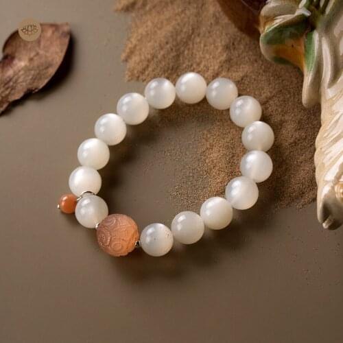 Road on the white moonlight tiger eye transshipment marriage bracelet female ins small present all the original design