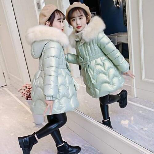 Winter Girls Jacket For Girls Coat Kids Hooded Warm Outerwear Coat For Girls Clothes Children Jacket3 4 5 6 7 8 9 10 11 12 Years