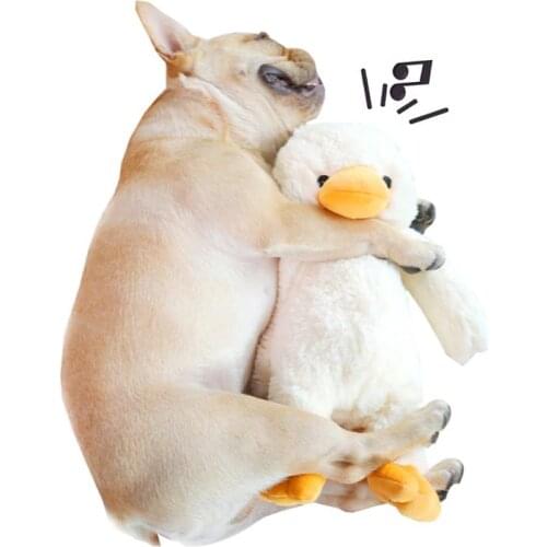 1pc Bite Resistant Pet Chew Toys Creative Duck Shape Dog Play Toy Dog Teething Toy Pet Plush Toys Pet Supplies