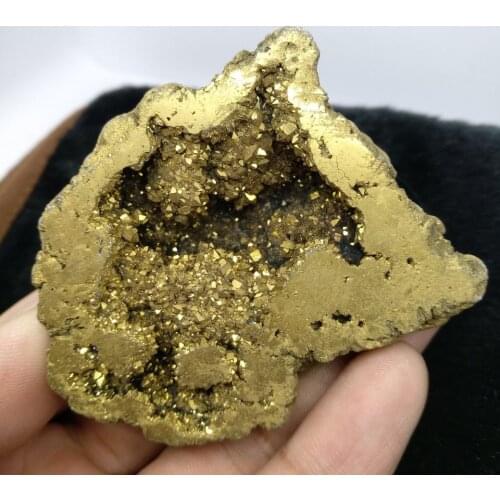 1pcs Rainbow aura bismuth titanium silicon crystal mineral geode agate,cornucopia