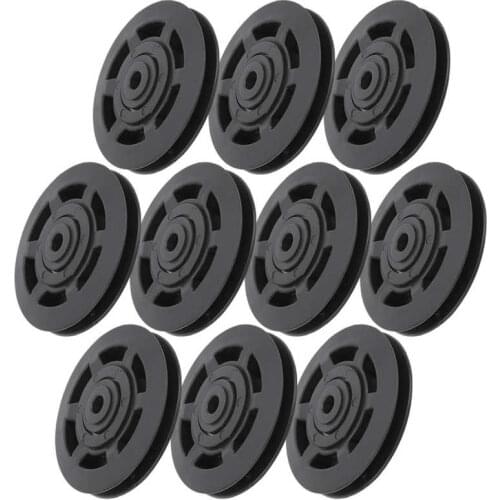 10pcs 75mm 90mm 95mm 100MM 115mm Universal Bearing Pulley Wheel Cable Gym Equipment Part Wearproof Tool Fitness Equipment