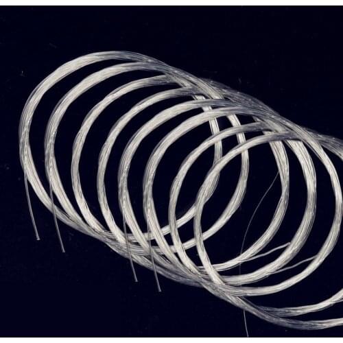 10Pcs Fly Fishing Line Tapered Leader Lines 9FT/2.74M 0X-6X Fly Wire Leader Tippet Clear Nylon Line Fly Fishing Accessories