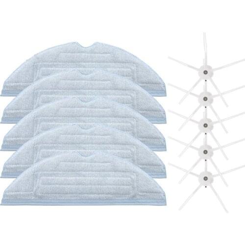 10 Pack Mopping Cloths Side Brush for Xiaomi Roborock S7 T7S T7Plus T7Splus Robot Vacuum Cleaner Spare Parts