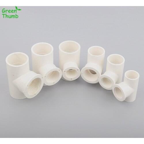 18pcs 3 Way Connector 1 Way Female Thread Inner Dia 20mm*1/2"25*1/2"25*3/4"32*1/2"32*3/4"32*1" Pipe Fitting Adapter Water Supply