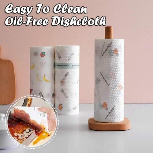 40%HOT1 Roll Kitchen Disposable KitchenwareS1 Non-woven Towel Cleaning Rag Dish Cloth
