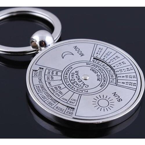 50 Years Super Perpetual Calendar Key Chain Bottle Opener Key Rings Astrology KeyChain Party Gift Key Holder Gift Jewelry