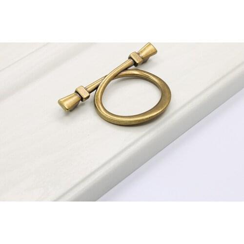 64mm retro creative bronze drawer cabinet pull knob 2.5" black dresser cupbord knob handle