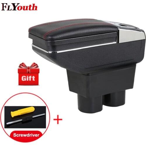 Car Armrest Box For Nissan Tiida 2005-2014 Center Storage Box With Cup Holder Ashtray Interior Accessories Parts Decoration