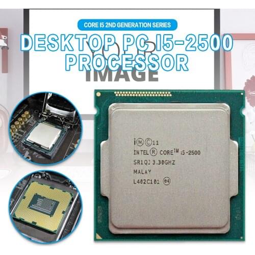 Pohiks 1pc High Quality Metal I5-2500 LGA 1155 3.3GHz Quad Core Processor CPU For Desktop PC Computer