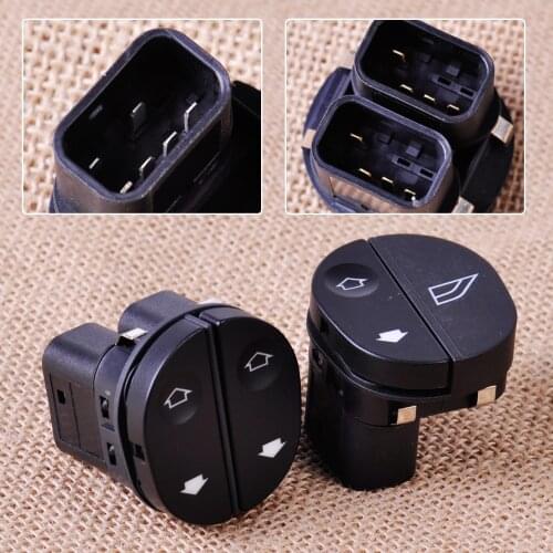 CITALL Power Window Switch Driver Side & Front Passenger Side 96FG14529AC 96FG14529BC for Ford Fiesta Fusion KA Transit Tourneo