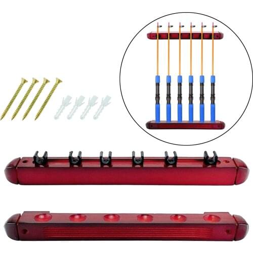 Wooden Pool Cue Rack Wall Mounted Stick Holder Organizer Accessory Durable
