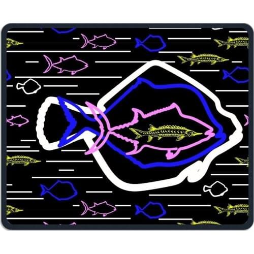 Mouse Pad, Fish Mouse Pads, Comfort Soft Non Slip Lightweight Premium-TexturedMouse Pad Mat For Women Men At Home Or Work