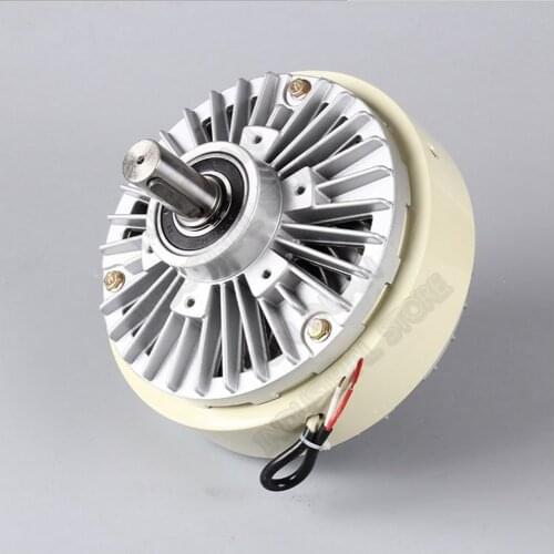 Double Shaft Magnetic Powder Clutch 12Nm 1.2kg DC 24V Dual 2Axis Winding Brake for Tension Control Bag Printing Dyeing Machine