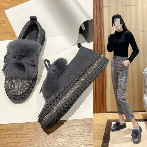 Genuine Leather Womens Shoes Comfortable Pointed Toe Moccasins Platform Flat Heel Women Flats Female Loafers Cow Split 4 Colors