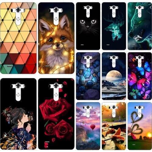Cartoon Flower Cute Print Soft TPU Phone Case Cover for LG G4 H818 H810 VS999 F500 H811 H815 G 4 Fundas Phone Case Cover