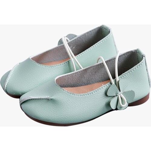 2019New Kids Shoes Little Baby Girls Princess Shoes soft-soled bow-knot Baby Girls Flat Shoes Pink Beige Khaki 1 2 3 4 5 6 7T