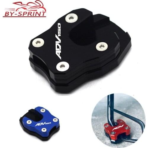 New Item Motorcycle CNC Kickstand Side Stand Enlarge Extension For ADV150 ADV 150 adv150 2019-2020 Laser Logo