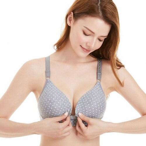 Brand New Women Nursing Bra Lace Underwear Maternity Feeding Front Buckles Tops Breathable