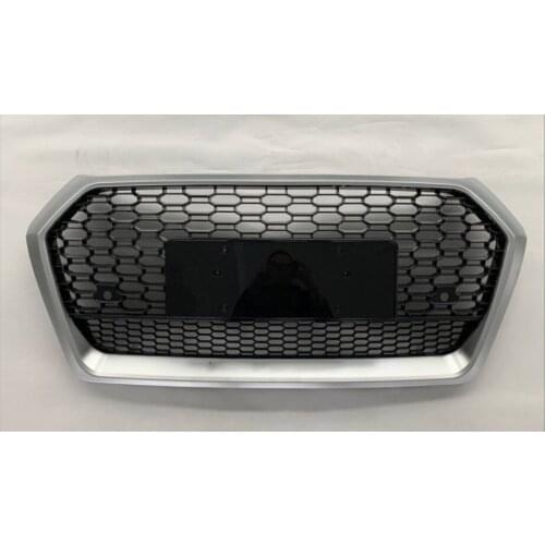 Front Bumper Grille Front Bumper Grill Center Grille Gloss Black for Audi Q5 2018-2020 (Refit for RSQ5 Style) car accessories