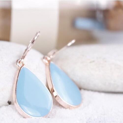 Drop Cabochons Earrings