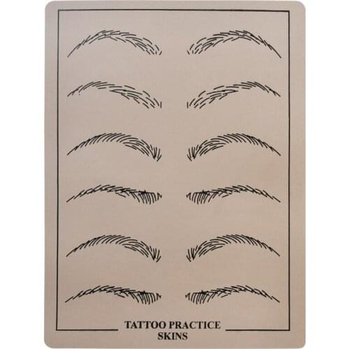Tattoo Practice Skin Silicone Artificial Fake Skin Permanent Makeup Eyebrow Lip Liner Microblading for Tattoo Pen Pigment Supply