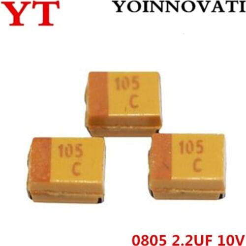 50pcs/SMD Tantalum Capacitor 0805 2.2UF 10V