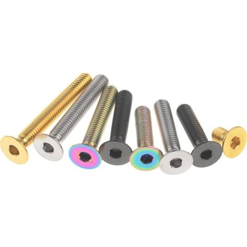 Xingxi Titanium Ti Bolt M6X10 15 20 25 30 35 40 45mm Allen Key Flat Countersunk Head Brake Disc Screw For Bicycle Car