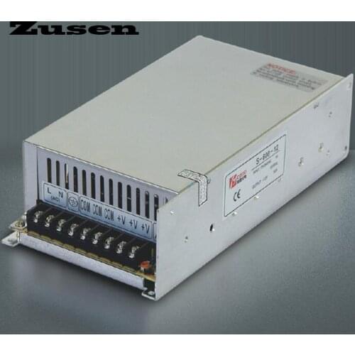 Zusen Single output S-600W 12V 15V 18V 24V 36V 48V nice work Switching Power supply