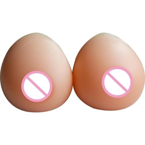 1pair 1000g Breast Protheses Silicone Fake Artificial Boobs Breast Forms Crossdressing D Cup For Drag Queen Shemale Crossdresser