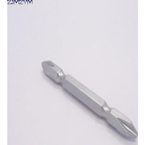 1Pc 65MM Profession Hardness Magnetic Cross Head Screwdriver Bit Double Head Electric Screwdriver Phillips Screw Driver