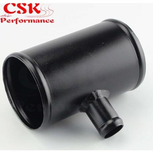 3" / 2.75" OD Aluminium T Shape Tube Pipe Joiner for 25mm OD BOV Adapter Black