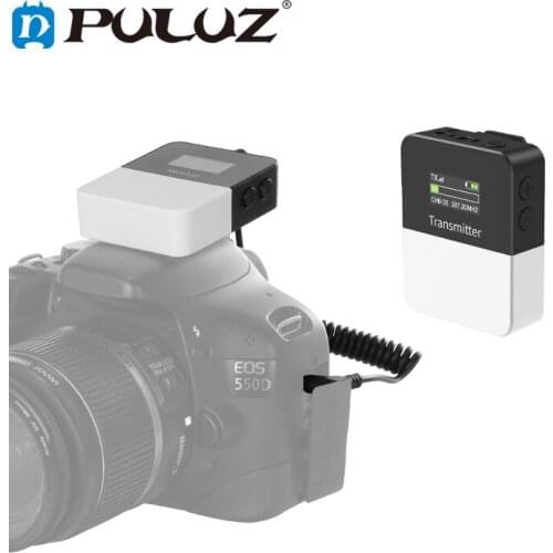 PULUZ Vlog Video Wireless Lavalier Microphone with Transmitter and Receiver for DSLR Cameras and Video Cameras