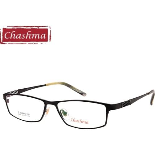 Chashma New Style Pure Titanium Eyeglasses Full Rimmed Spectacle Glasses Frames Top Quality Optical Eyewear Frame For Men