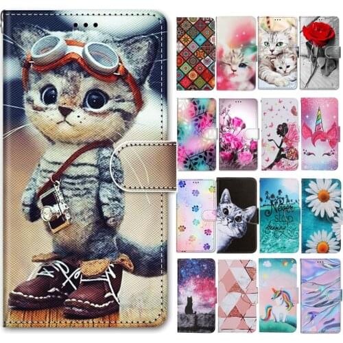 For Samsung A32 5G Case 360 Full Flip Cover for Funda Samsung Galaxy A32 4G Cases Cute Cat Unicorn Marble Wallet Leather Women