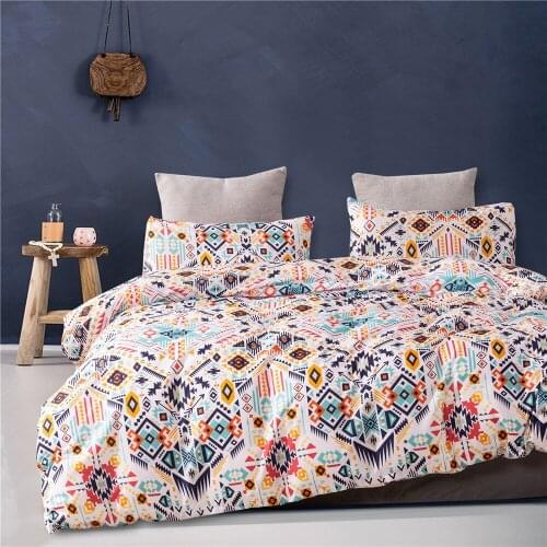Colorful Bohemia Style Modern Elegant Comforter Bedding Set Fashion King Queen Twin Size Bed Linen Duvet Cover Sets Pillowcase