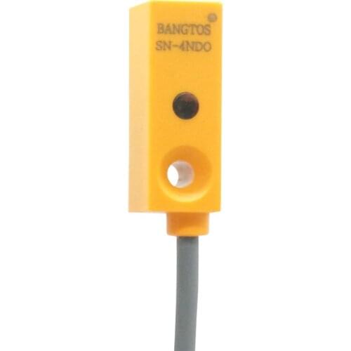 Square Miniature Travel Induction Proximity Switch Three-wire NPN Normally Open 24V Limit Metal Sensor SN-4NDO