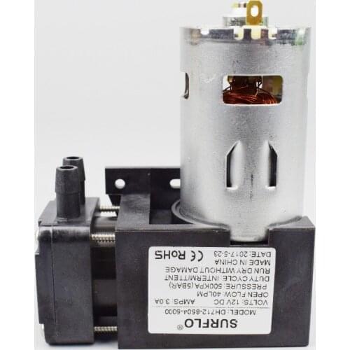DC 12V/24V Miniature electric air pump high pressure piston vacuum pump DH712-2001-3700 200KPA.max 15LPM high vacuum -50KPA
