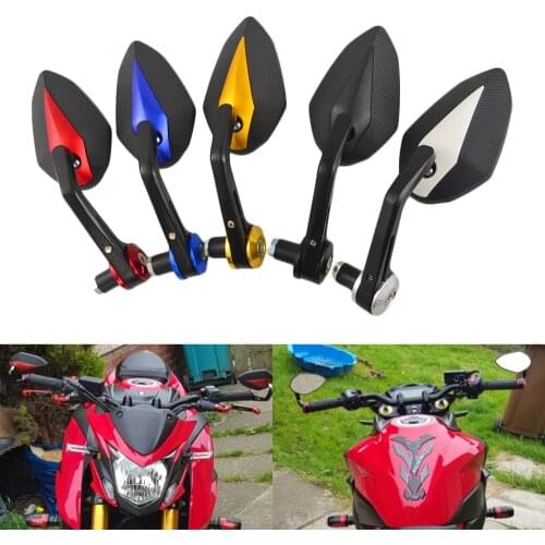 Motorcycle Mirror Handlebar Side Handle Bar Ends Mirror For YAMAHA R6 R1 MT 09 TMAX XMAX WR 125 250 For DUKE 690 125 200 390