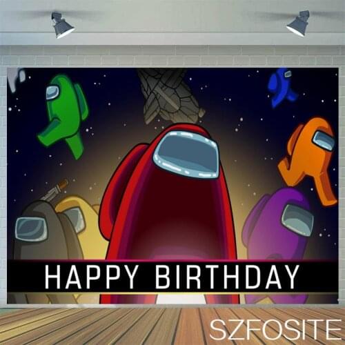 Cartoon Your Nitree Happy Game Party Backdrop Kids Birthday Room Table Decoration Photography Baby Photo Vinyl Background