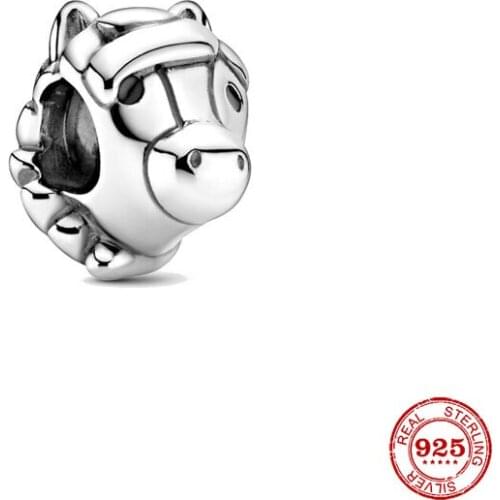 New Original silver color Horse Charmdiy bead charm fit european pandora charms bracelet bangles diy jewelry P054